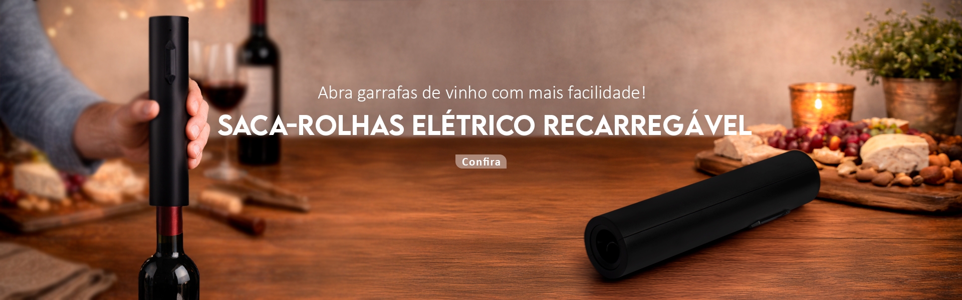 SACA ROLHA ELÉTRICA PERSONALIZADA